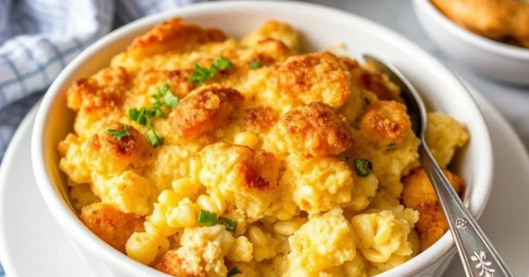Step-by-Step cornbread dressing with chicken